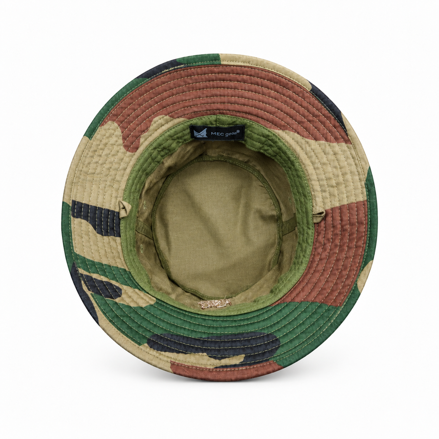 Camo Trail Protector Stiff Brim Hat with Mosquito Mesh